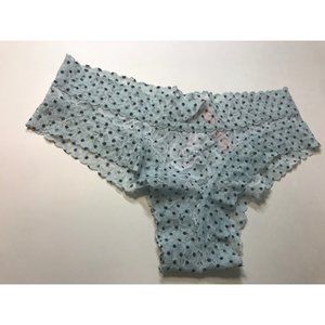 Victorias Secret Sheer Lacie Cheeky Teal and Polka Dot Size XS